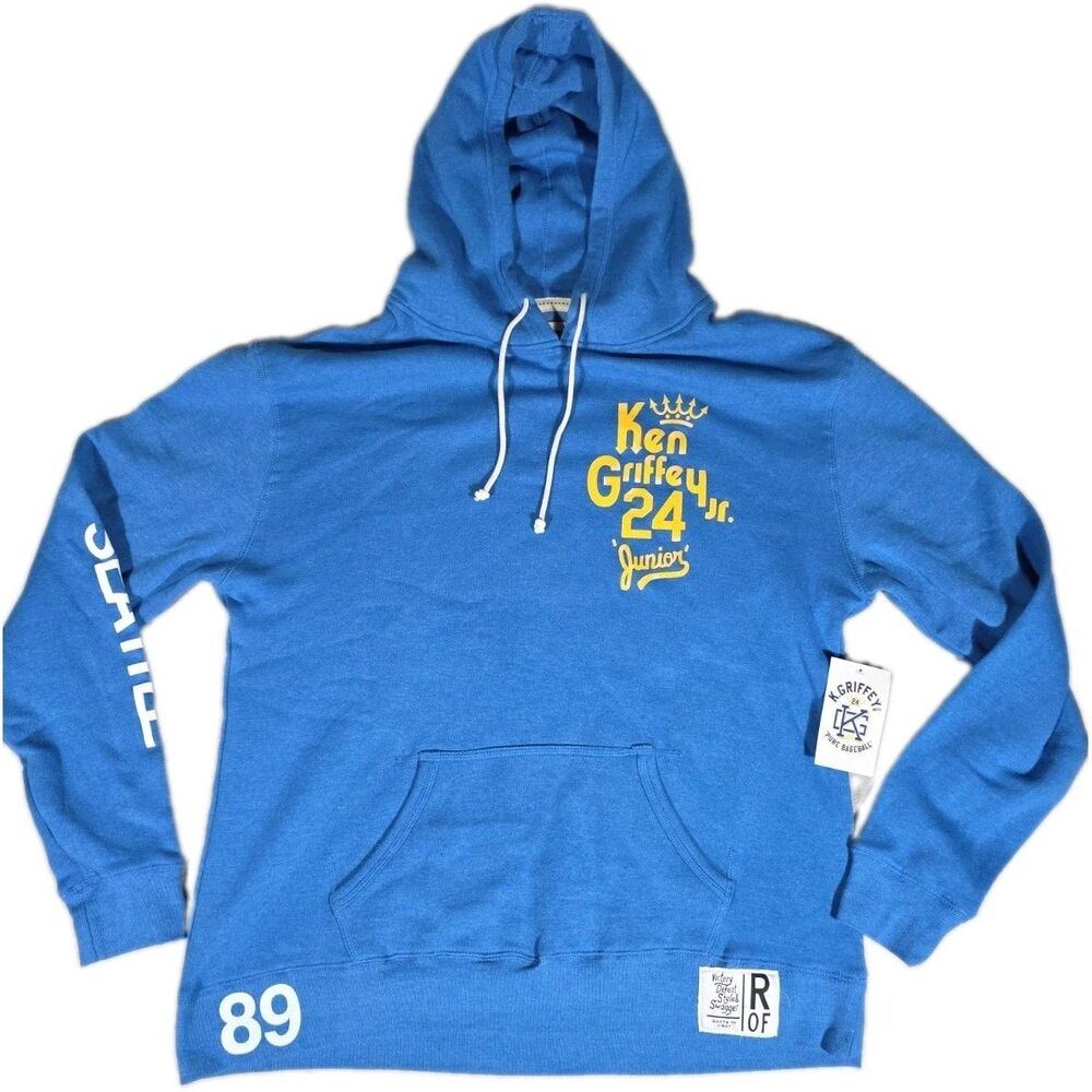 New Roots of Fight  Men's Extra Large Blue Hoodie Ken Griffey Jr “junior” NWT